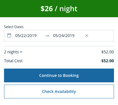 Booking Button